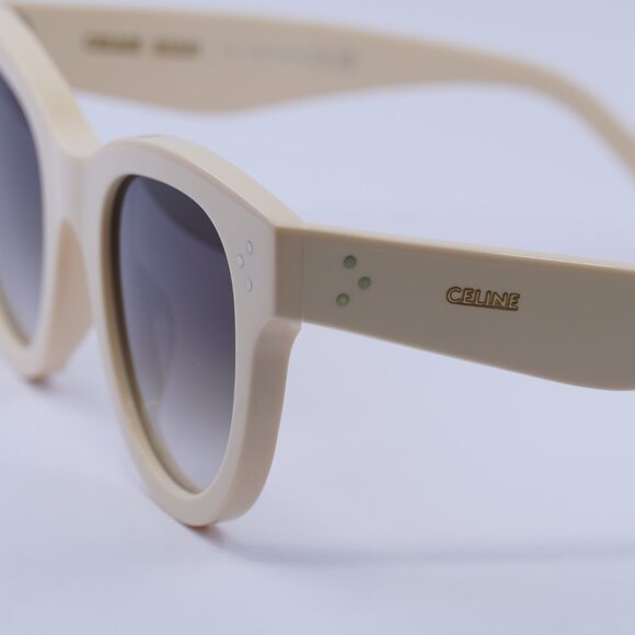 Celine CL4003IN 24F Sunglasses White Cat Eye Frame, Brown Gradient Lenses - Picture 4 of 11